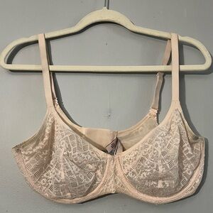 Victoria’s Secret VS Unlined Demi Bra in light beige size 38DD